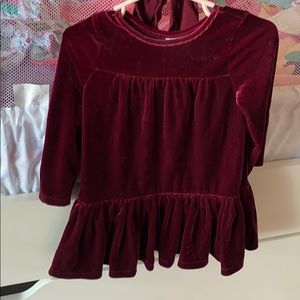 Burgundy/Wine Colored Velvet-like Dress